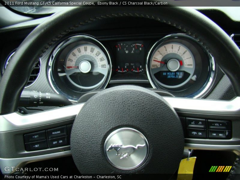 Ebony Black / CS Charcoal Black/Carbon 2011 Ford Mustang GT/CS California Special Coupe