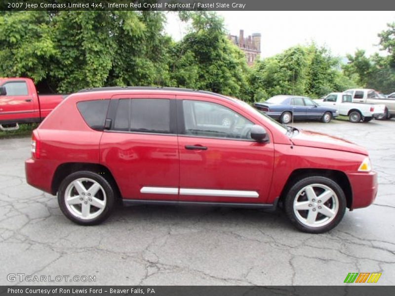 Inferno Red Crystal Pearlcoat / Pastel Slate Gray 2007 Jeep Compass Limited 4x4