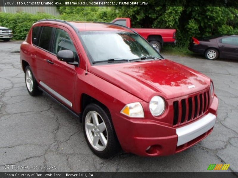 Inferno Red Crystal Pearlcoat / Pastel Slate Gray 2007 Jeep Compass Limited 4x4