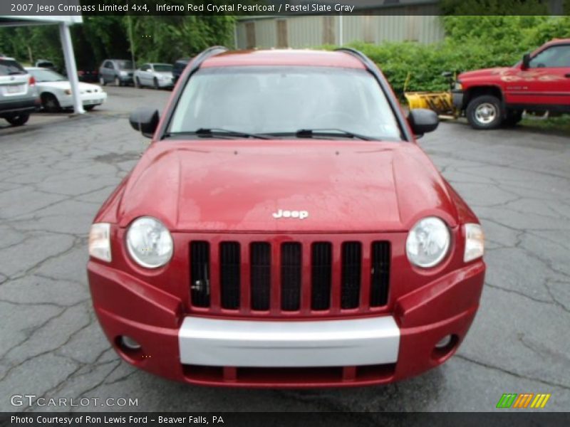 Inferno Red Crystal Pearlcoat / Pastel Slate Gray 2007 Jeep Compass Limited 4x4
