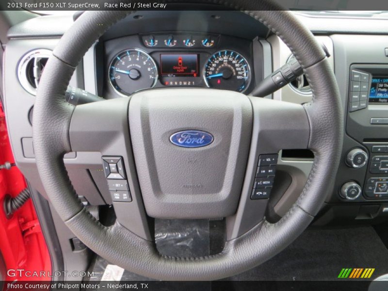 Race Red / Steel Gray 2013 Ford F150 XLT SuperCrew