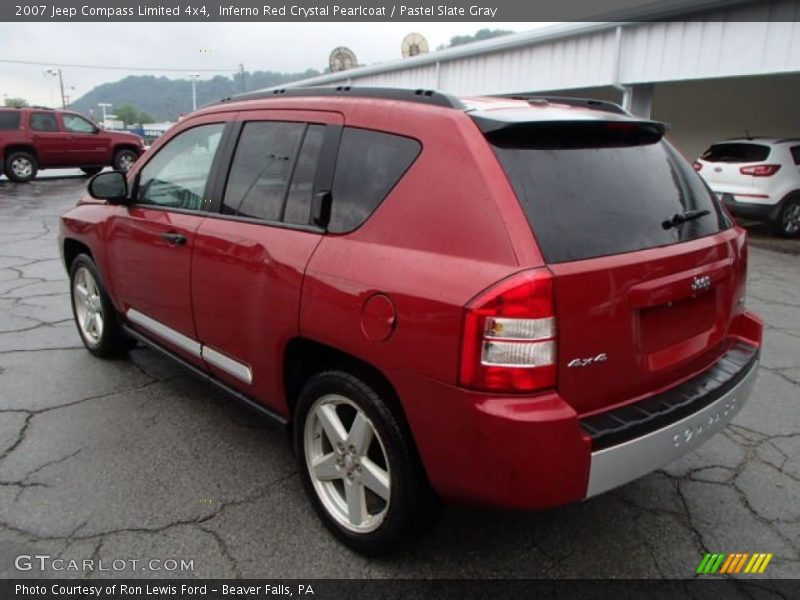 Inferno Red Crystal Pearlcoat / Pastel Slate Gray 2007 Jeep Compass Limited 4x4