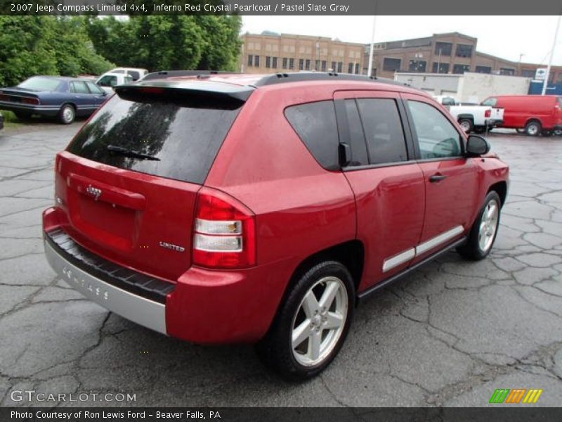 Inferno Red Crystal Pearlcoat / Pastel Slate Gray 2007 Jeep Compass Limited 4x4