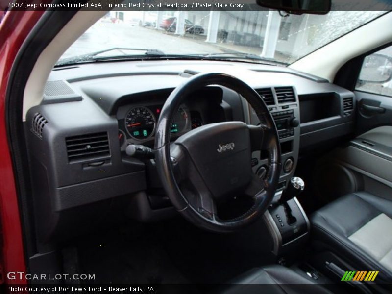 Inferno Red Crystal Pearlcoat / Pastel Slate Gray 2007 Jeep Compass Limited 4x4