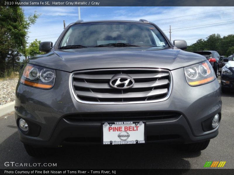 Harbor Gray Metallic / Gray 2010 Hyundai Santa Fe SE
