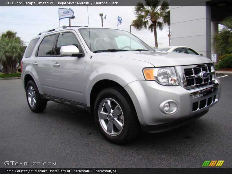 Ingot Silver Metallic / Charcoal Black 2011 Ford Escape Limited V6