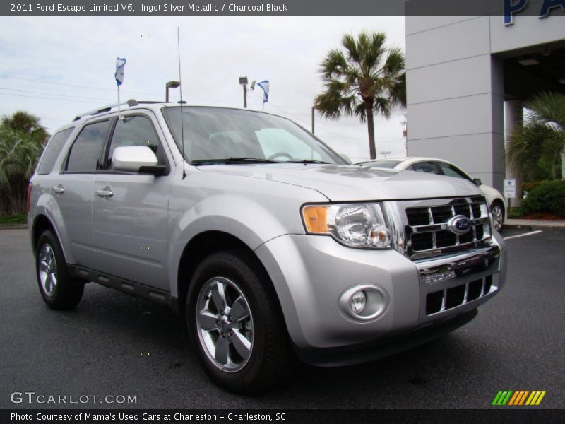 Ingot Silver Metallic / Charcoal Black 2011 Ford Escape Limited V6