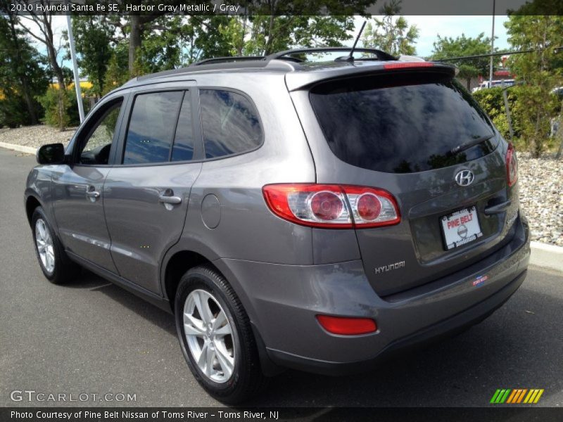 Harbor Gray Metallic / Gray 2010 Hyundai Santa Fe SE