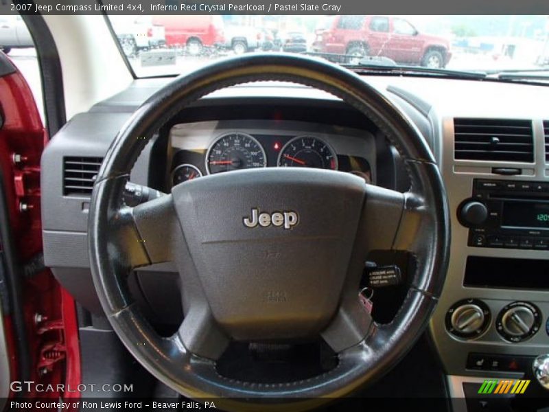 Inferno Red Crystal Pearlcoat / Pastel Slate Gray 2007 Jeep Compass Limited 4x4