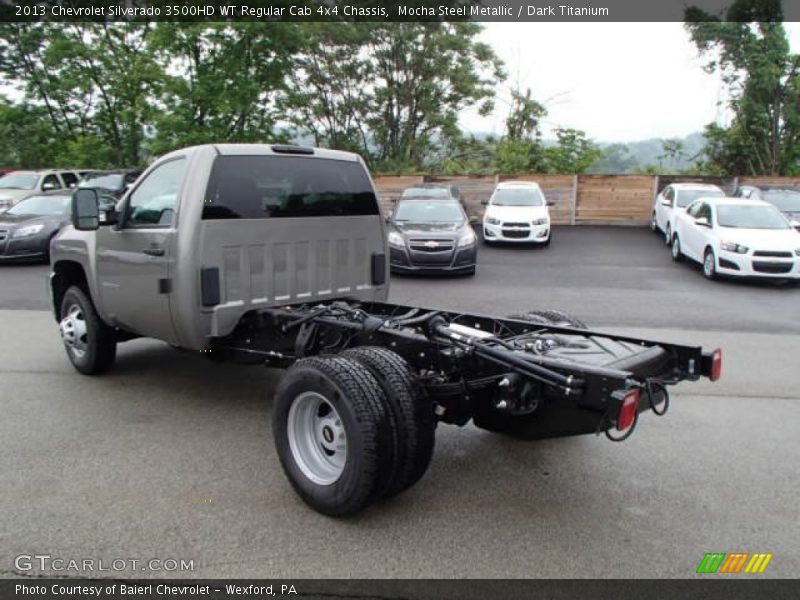 Mocha Steel Metallic / Dark Titanium 2013 Chevrolet Silverado 3500HD WT Regular Cab 4x4 Chassis