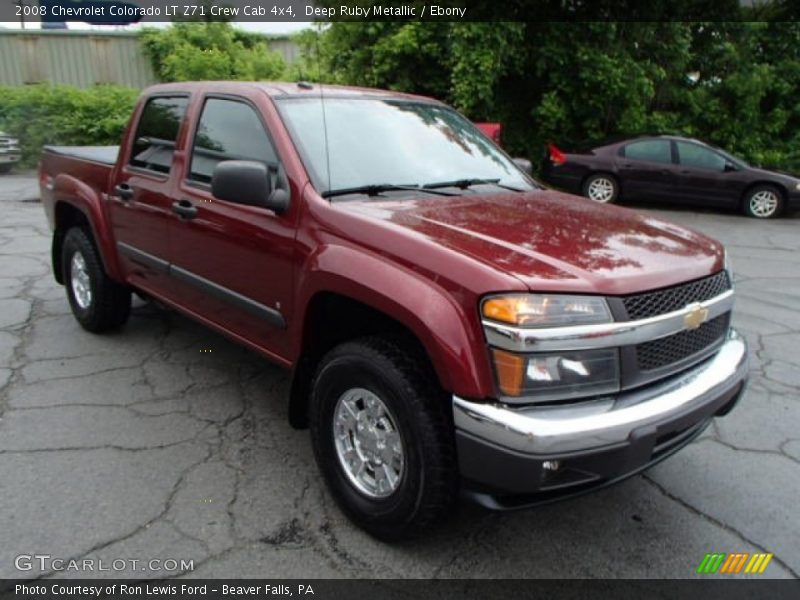 Deep Ruby Metallic / Ebony 2008 Chevrolet Colorado LT Z71 Crew Cab 4x4