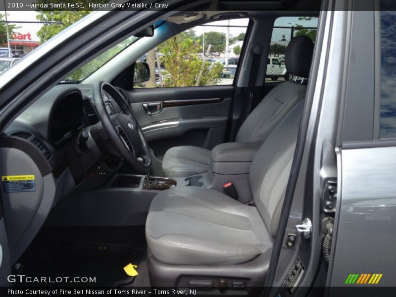 Harbor Gray Metallic / Gray 2010 Hyundai Santa Fe SE