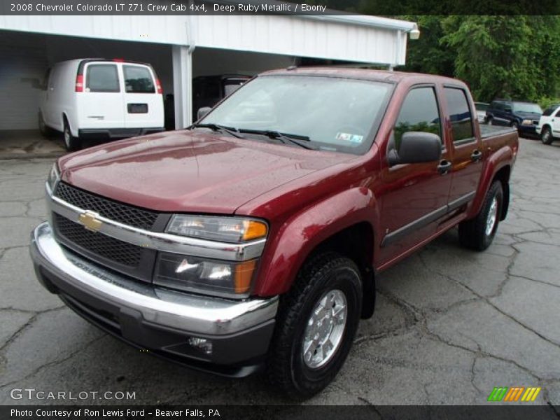 Deep Ruby Metallic / Ebony 2008 Chevrolet Colorado LT Z71 Crew Cab 4x4