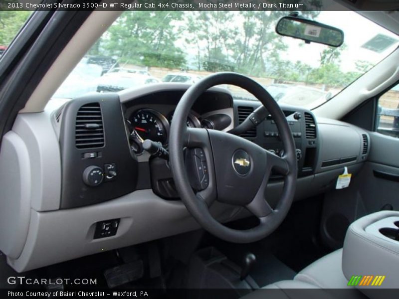 Mocha Steel Metallic / Dark Titanium 2013 Chevrolet Silverado 3500HD WT Regular Cab 4x4 Chassis