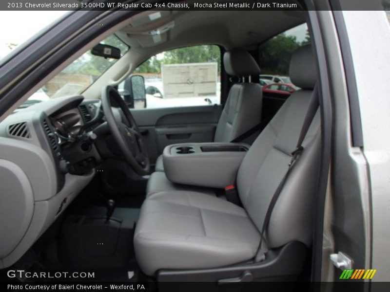 Mocha Steel Metallic / Dark Titanium 2013 Chevrolet Silverado 3500HD WT Regular Cab 4x4 Chassis
