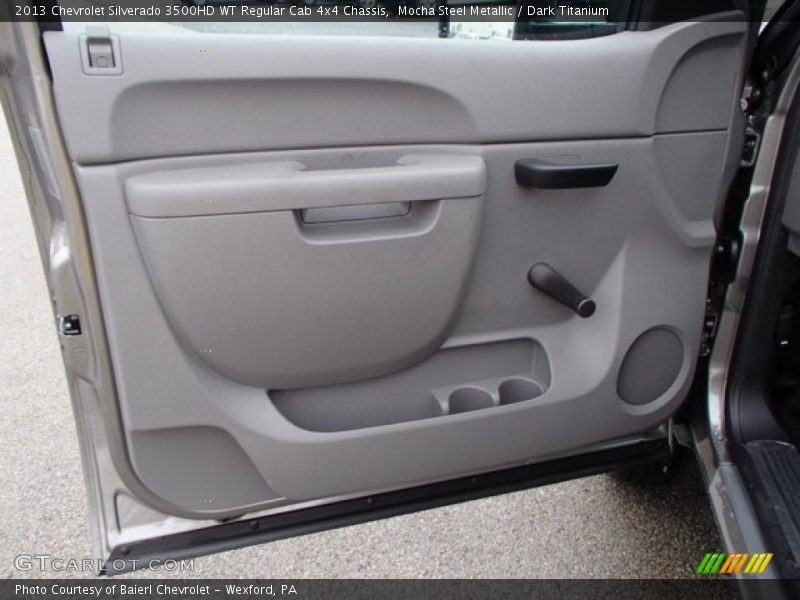 Mocha Steel Metallic / Dark Titanium 2013 Chevrolet Silverado 3500HD WT Regular Cab 4x4 Chassis