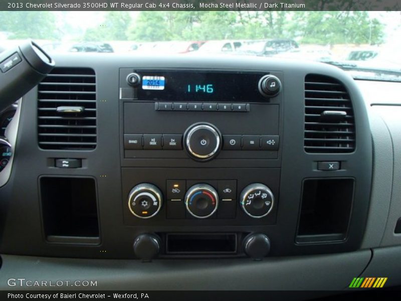 Mocha Steel Metallic / Dark Titanium 2013 Chevrolet Silverado 3500HD WT Regular Cab 4x4 Chassis