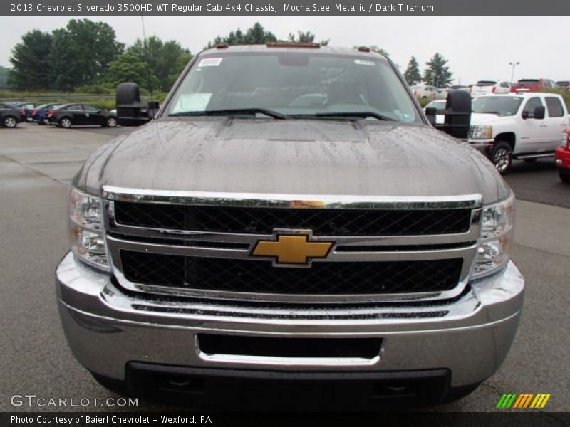 Mocha Steel Metallic / Dark Titanium 2013 Chevrolet Silverado 3500HD WT Regular Cab 4x4 Chassis