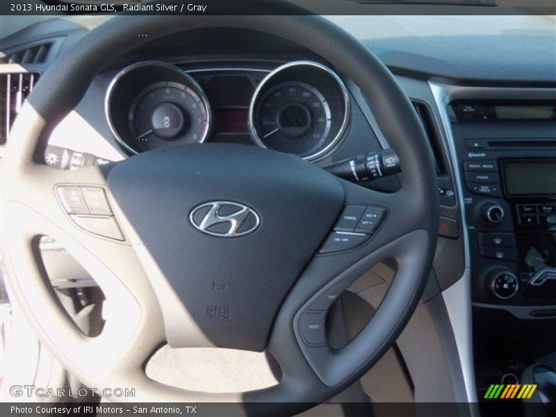 Radiant Silver / Gray 2013 Hyundai Sonata GLS