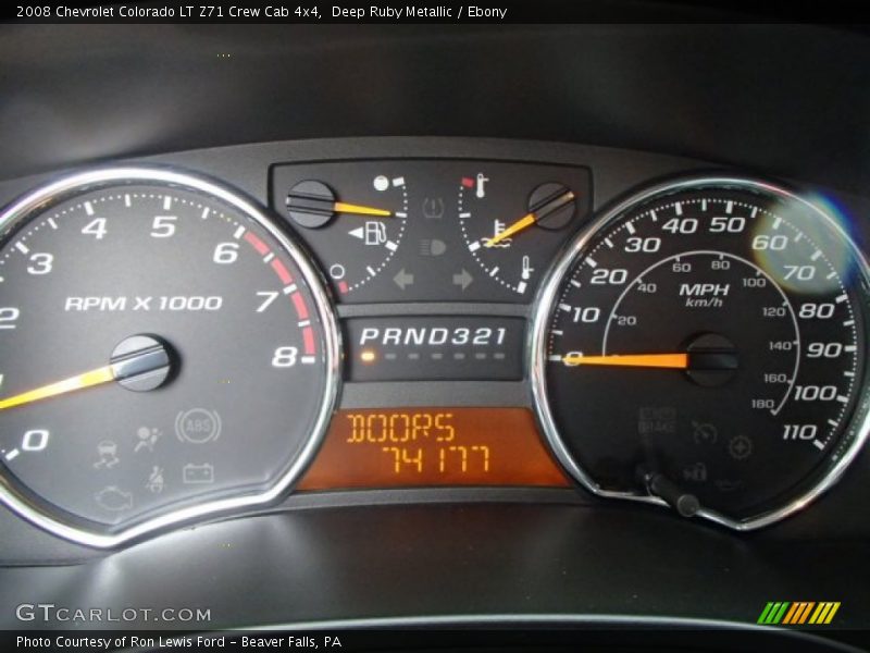 Deep Ruby Metallic / Ebony 2008 Chevrolet Colorado LT Z71 Crew Cab 4x4