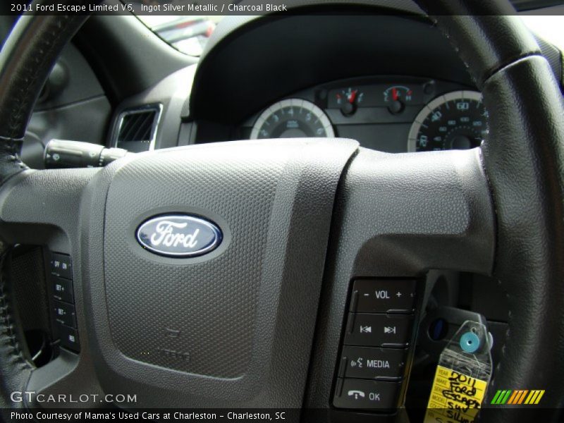 Ingot Silver Metallic / Charcoal Black 2011 Ford Escape Limited V6