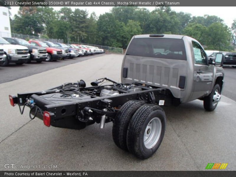 Mocha Steel Metallic / Dark Titanium 2013 Chevrolet Silverado 3500HD WT Regular Cab 4x4 Chassis
