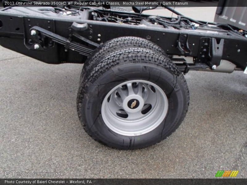 Mocha Steel Metallic / Dark Titanium 2013 Chevrolet Silverado 3500HD WT Regular Cab 4x4 Chassis