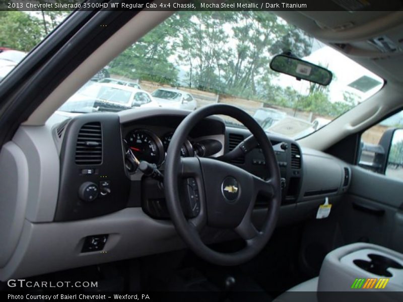 Mocha Steel Metallic / Dark Titanium 2013 Chevrolet Silverado 3500HD WT Regular Cab 4x4 Chassis