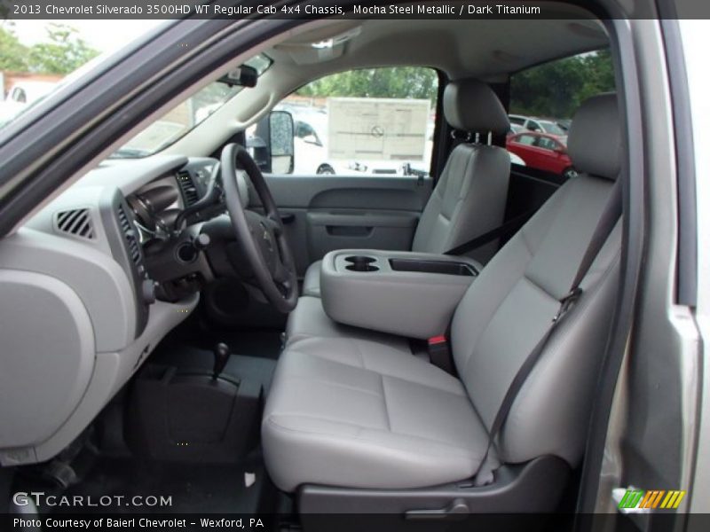 Mocha Steel Metallic / Dark Titanium 2013 Chevrolet Silverado 3500HD WT Regular Cab 4x4 Chassis