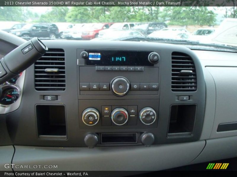 Mocha Steel Metallic / Dark Titanium 2013 Chevrolet Silverado 3500HD WT Regular Cab 4x4 Chassis