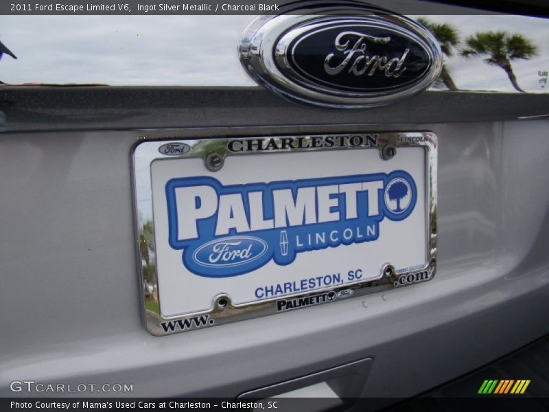 Ingot Silver Metallic / Charcoal Black 2011 Ford Escape Limited V6