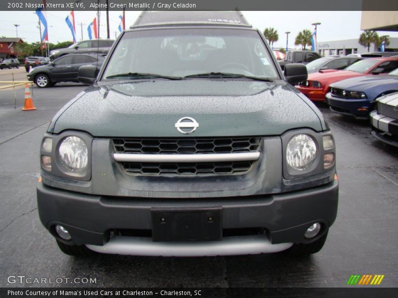 Alpine Green Metallic / Gray Celadon 2002 Nissan Xterra XE V6
