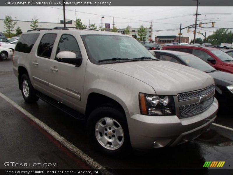 Silver Birch Metallic / Ebony 2009 Chevrolet Suburban LT 4x4