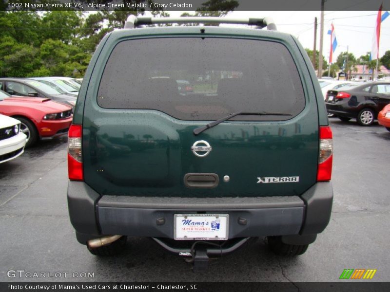 Alpine Green Metallic / Gray Celadon 2002 Nissan Xterra XE V6