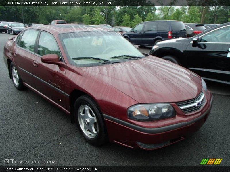Dark Carmine Red Metallic / Neutral 2001 Chevrolet Impala LS