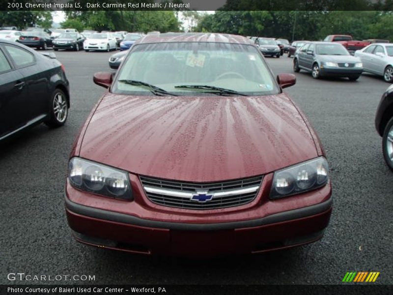 Dark Carmine Red Metallic / Neutral 2001 Chevrolet Impala LS