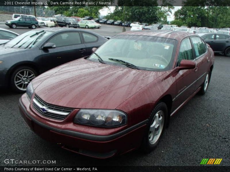 Dark Carmine Red Metallic / Neutral 2001 Chevrolet Impala LS