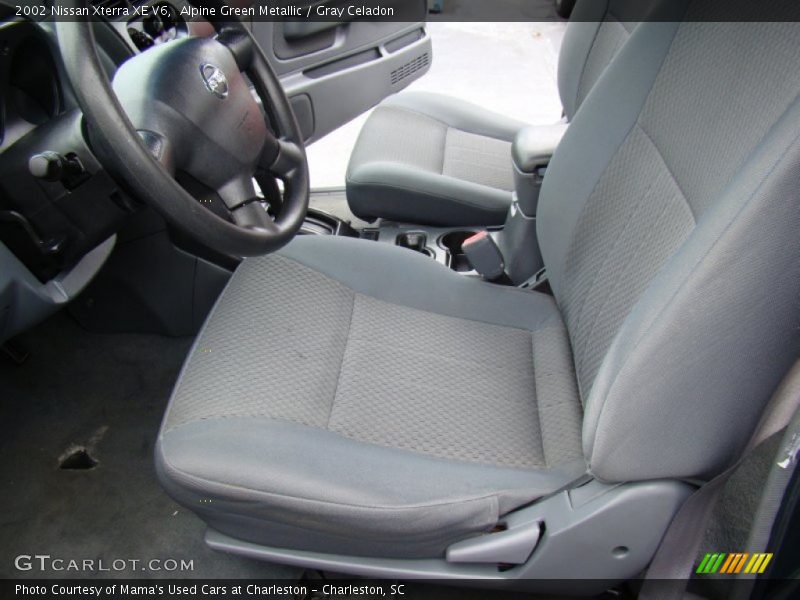 Alpine Green Metallic / Gray Celadon 2002 Nissan Xterra XE V6