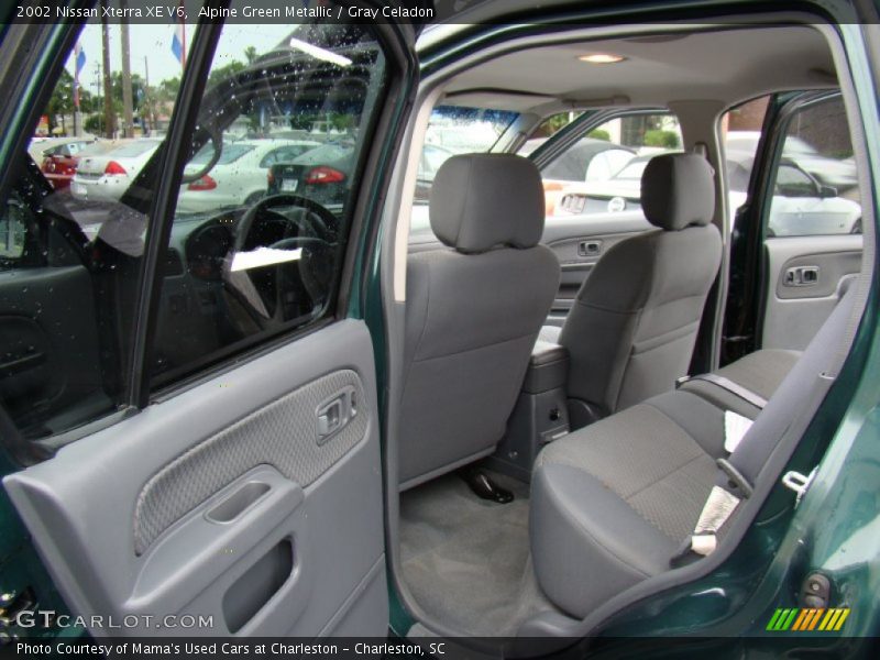 Alpine Green Metallic / Gray Celadon 2002 Nissan Xterra XE V6