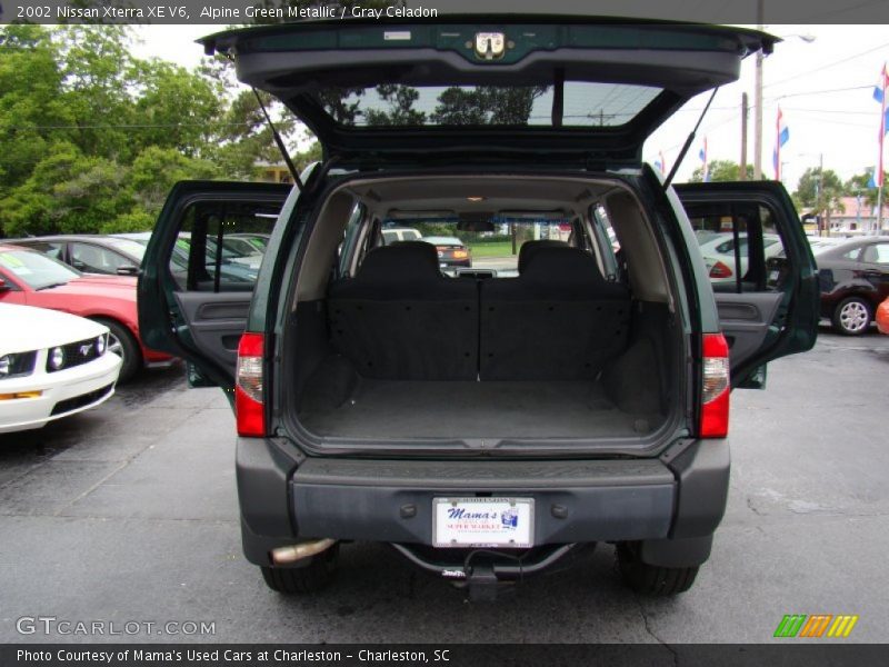 Alpine Green Metallic / Gray Celadon 2002 Nissan Xterra XE V6