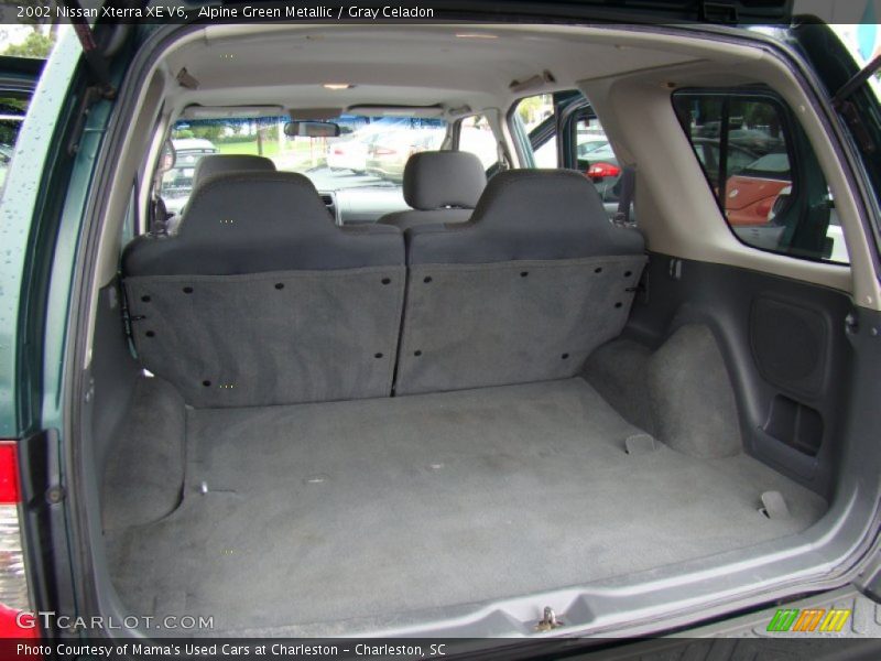 Alpine Green Metallic / Gray Celadon 2002 Nissan Xterra XE V6