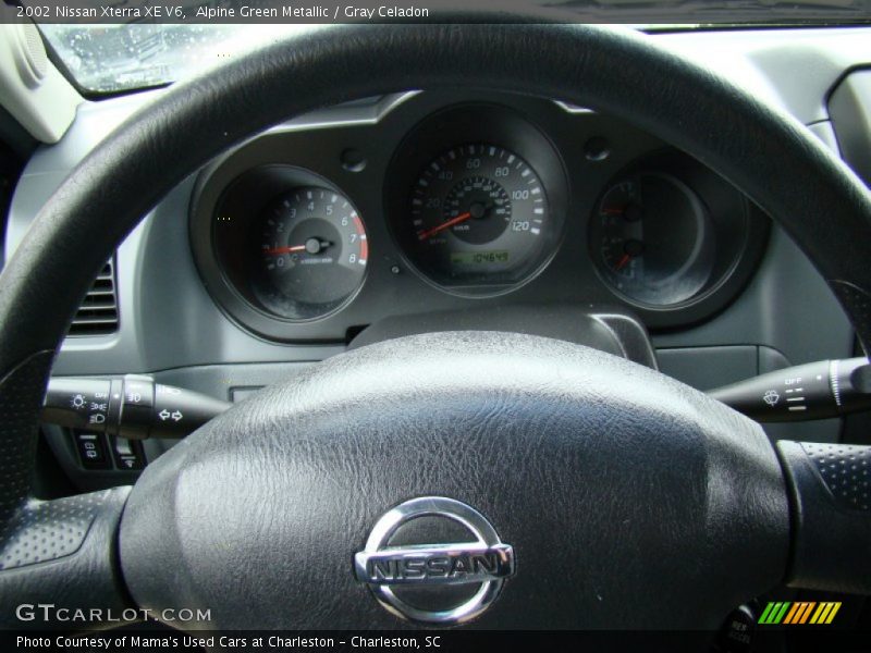 Alpine Green Metallic / Gray Celadon 2002 Nissan Xterra XE V6