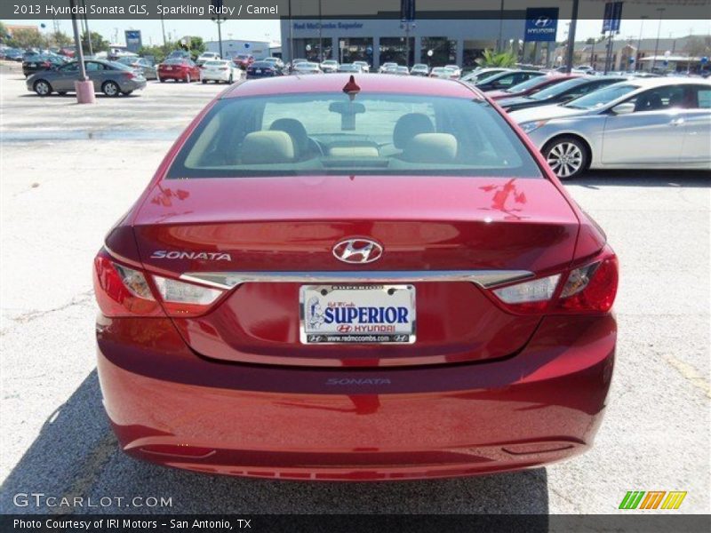 Sparkling Ruby / Camel 2013 Hyundai Sonata GLS