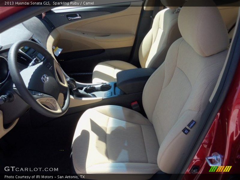 Sparkling Ruby / Camel 2013 Hyundai Sonata GLS