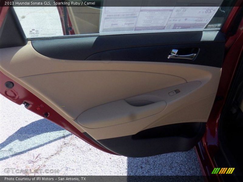 Sparkling Ruby / Camel 2013 Hyundai Sonata GLS