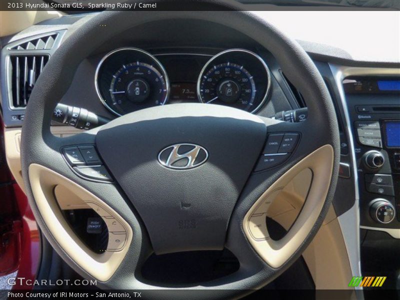 Sparkling Ruby / Camel 2013 Hyundai Sonata GLS