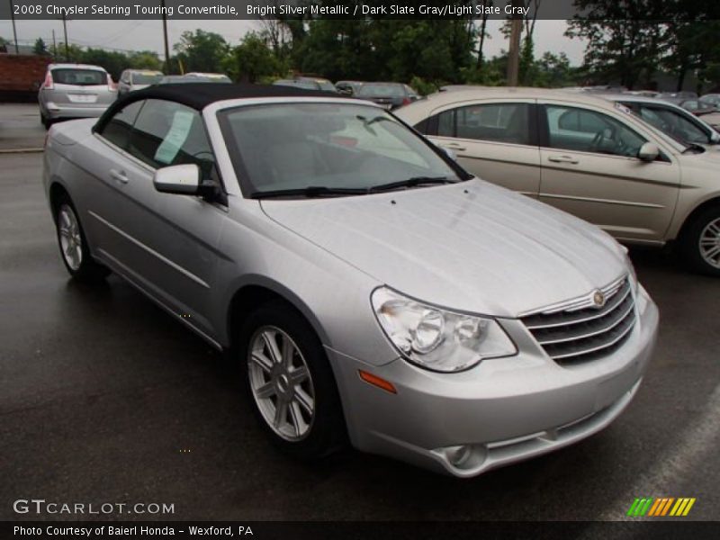 Bright Silver Metallic / Dark Slate Gray/Light Slate Gray 2008 Chrysler Sebring Touring Convertible