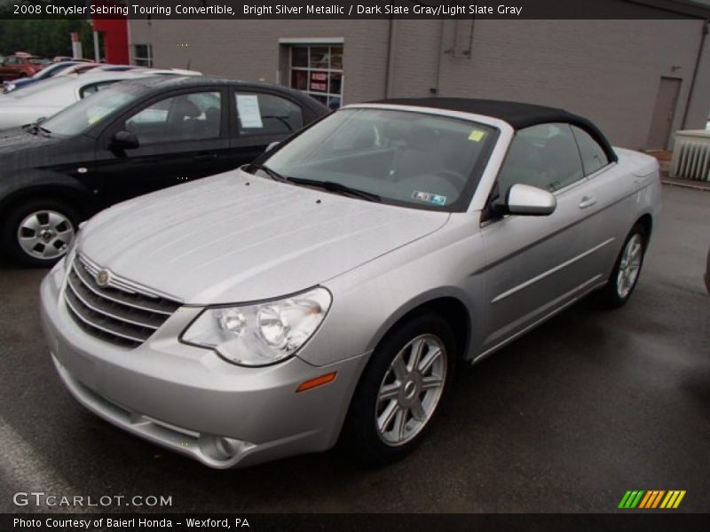 Bright Silver Metallic / Dark Slate Gray/Light Slate Gray 2008 Chrysler Sebring Touring Convertible