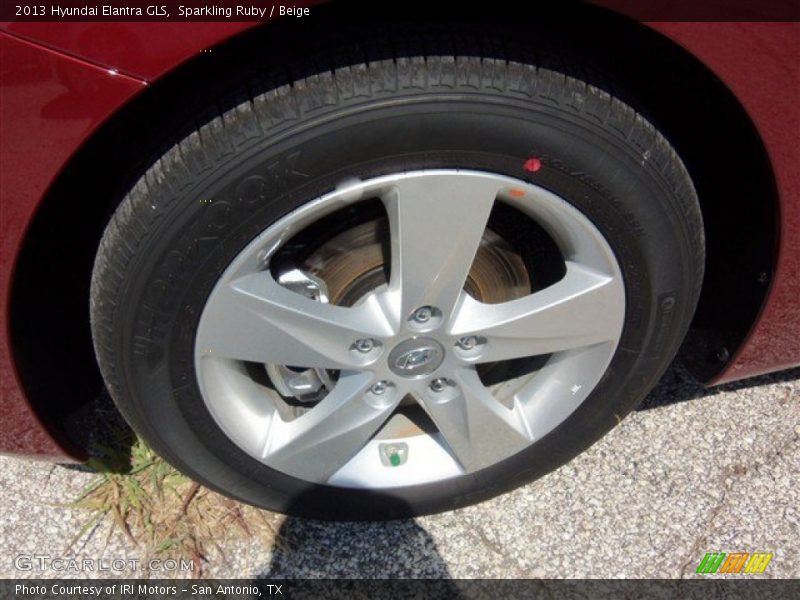 Sparkling Ruby / Beige 2013 Hyundai Elantra GLS