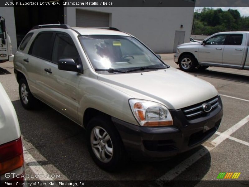 Champagne Metallic / Beige 2006 Kia Sportage LX V6 4x4